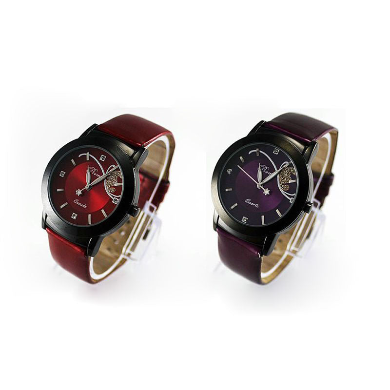 Fashionable Minimalist Quartz Watch with Large Dial