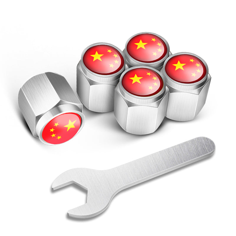 Universal Metal Tire Valve Caps for Cars and Motorcycles