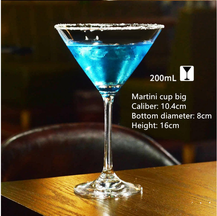 Glass Cocktail Glasses - Margarita & Martini Set