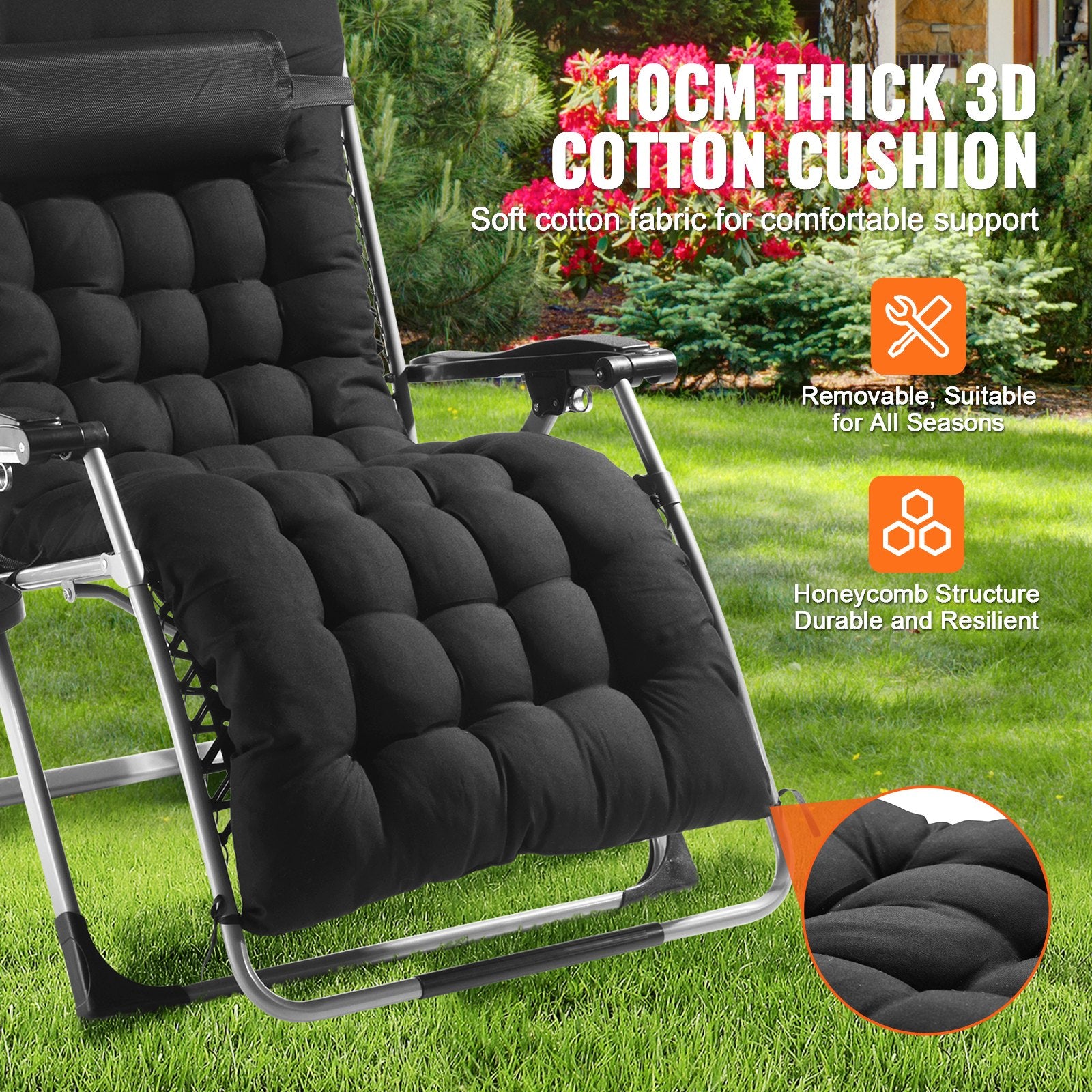 Zero Gravity Chair 33" Zero Gravity Recliner Lounge Chair Indoor & Outdoor