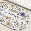 Decorative Non-Slip Floral Bath Mat for Home 15.75"x23.62"