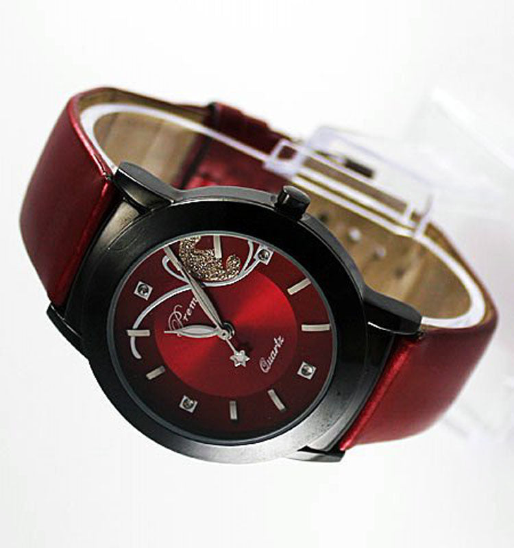 Fashionable Minimalist Quartz Watch with Large Dial