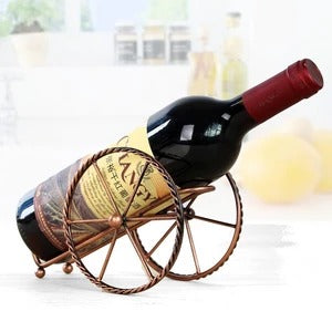 Iron Wine Rack with Bicycle Design for Display