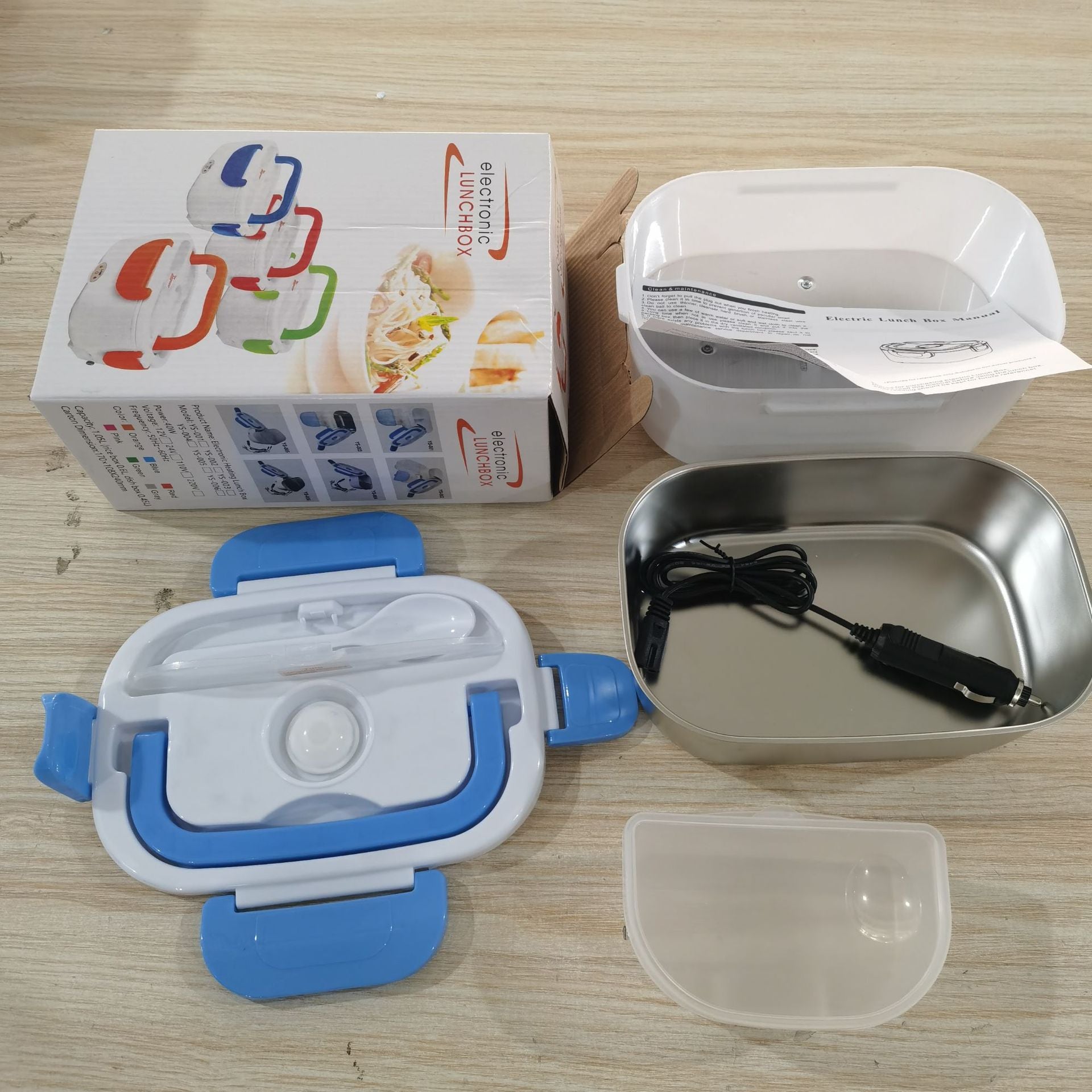 Double-Layer Stainless Steel Heated Lunch Box