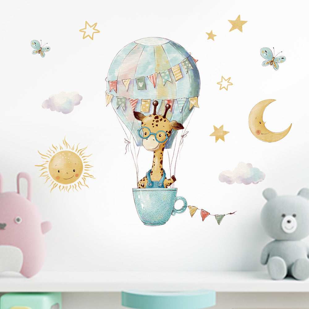 Cute Cartoon Animal Wall Stickers for Kids' Rooms
