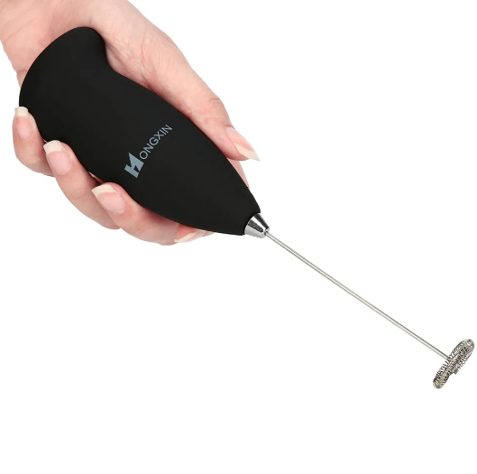 Electric Milk Frother and Whisk Mixer for Kitchen