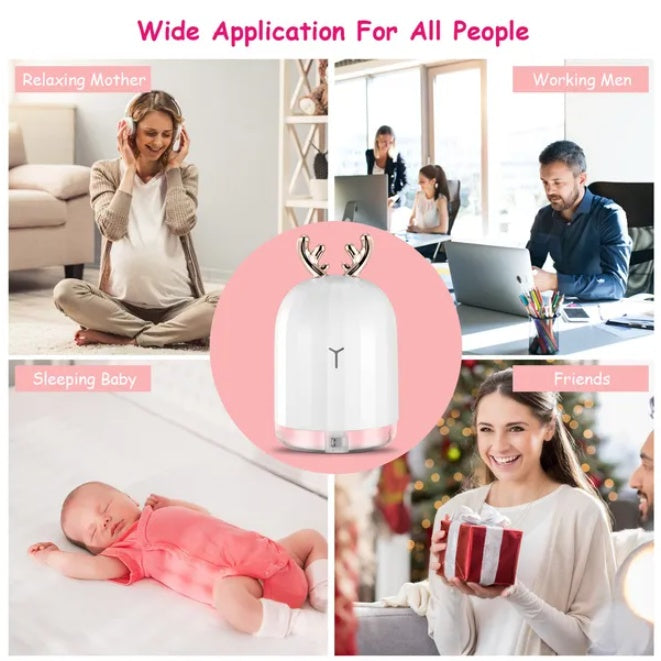 Ultrasonic Cool Mist Humidifier 220ml Air Diffuser Atomizer