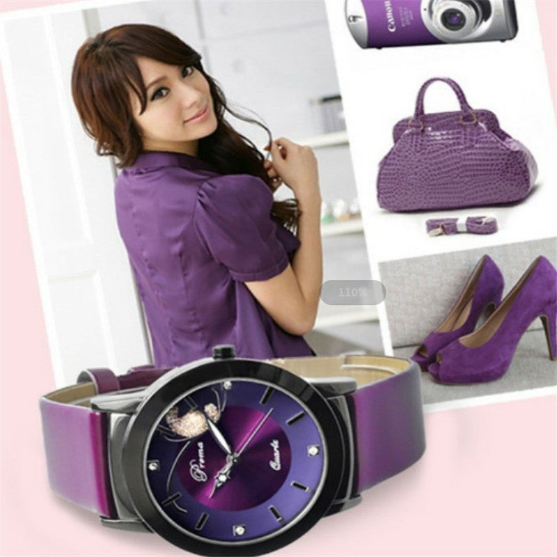 Fashionable Minimalist Quartz Watch with Large Dial