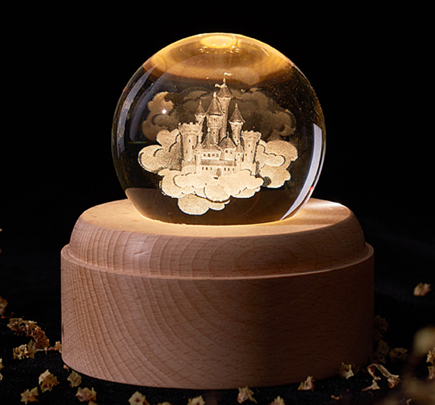Crystal Ball Galaxy Night Light