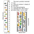 Creative Cartoon Car Height Stickers for Kids' Rooms