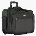 Rolling Laptop Bag, Fits Up To 17.3 Inch Laptop, Wheeled Briefcase, Roller Computer Tote Bag With Wheels & Telescoping Handle, Laptop Case For Work Travel Business Office, Women & Men (Black)