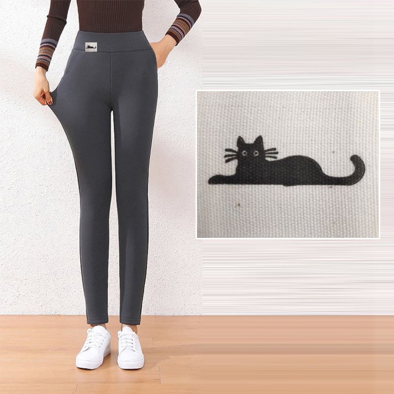 Women's High-Waisted Warm Tight-Fitting Pants