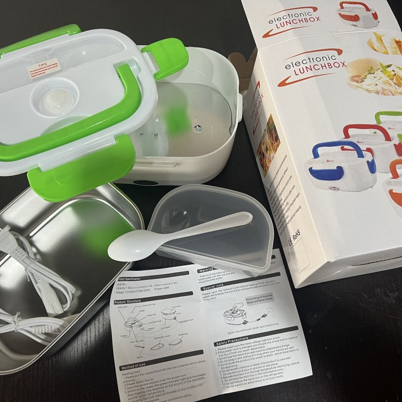 Double-Layer Stainless Steel Heated Lunch Box