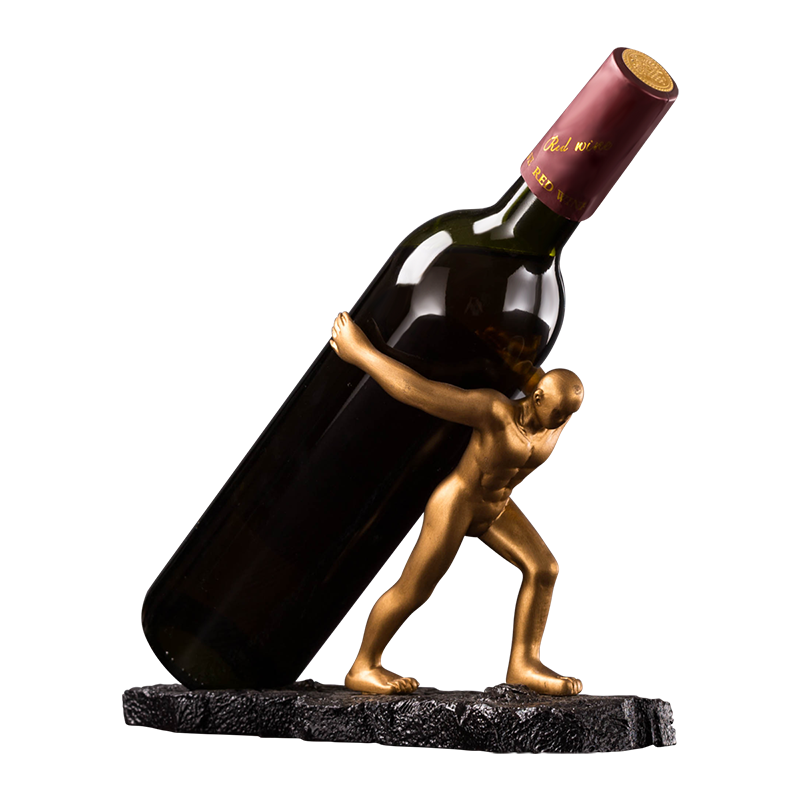 Wine Rack Decorative Piece for Cabinet Display