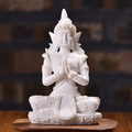 Resin Sandstone Small Sitting Buddha Home Decor Piece