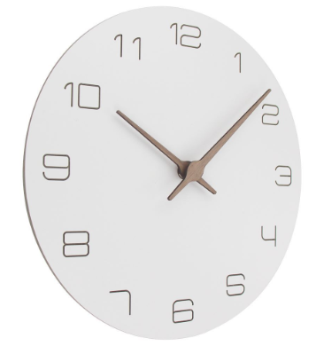 3D Laser Engraved Wall Clock - Minimalist Creative Design