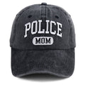 Proud Police Mama Baseball Cap Gifts, Adjustable Embroidered Wash Cotton Baseball Cap