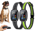 Dog Bark Collar 2 Pack Rechargeable Smart Bark Collar for Large Medium Small Dogs 10-150lbs with Barking Count Record Anti Barking Training Collar with 5 Adjustable Sensitivity Beep Vibration Shock
