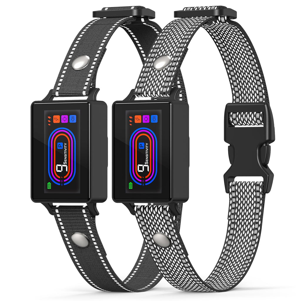 2 Pack Dog Bark Collar 2025 Bark Collar for Small Medium Large 5-130 lbs Dogs - Smart Rechargeable Anti-Barking Training Collar with 10 Adjustable Sensitivity-Bark Collar with Beep Vibratio