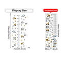 Cartoon Car Height Measurement Wall Stickers for Kids