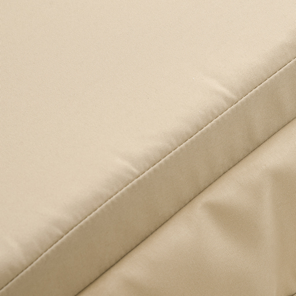 84A-052 Series Outdoor Porch Swing Cushions with Seat & Tufted Back, Backrest Ties, Set of 2 Replacement Cushions for Patio Furniture, Beige