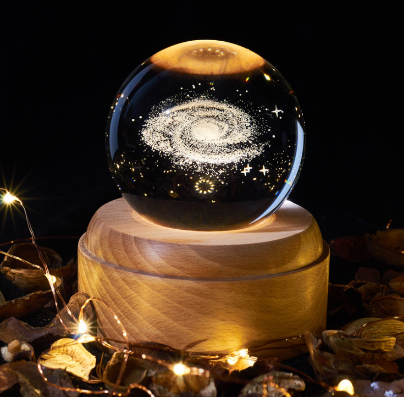 Crystal Ball Galaxy Night Light