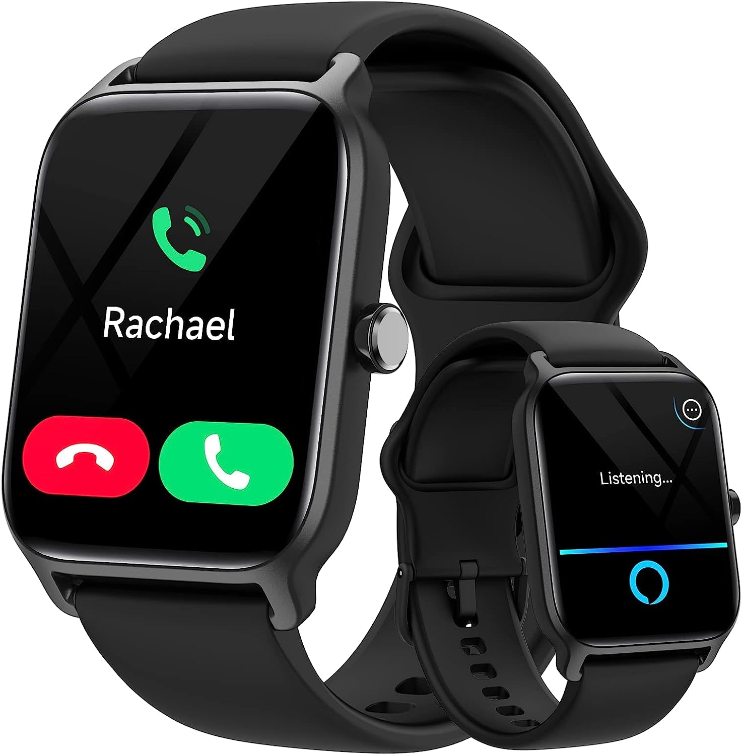 Gydom Smart Watch for Men for iPhone & Android Alexa Built-in 1.8" Fitness Smartwatch with Heart Rate/SpO2/Sleep IP68 Waterproof Activity Tracker with Bluetooth Call (Answer/Make) 100 Sports Modes