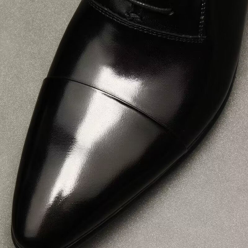 Lace-up Business Formal Shoes For Trendy Men