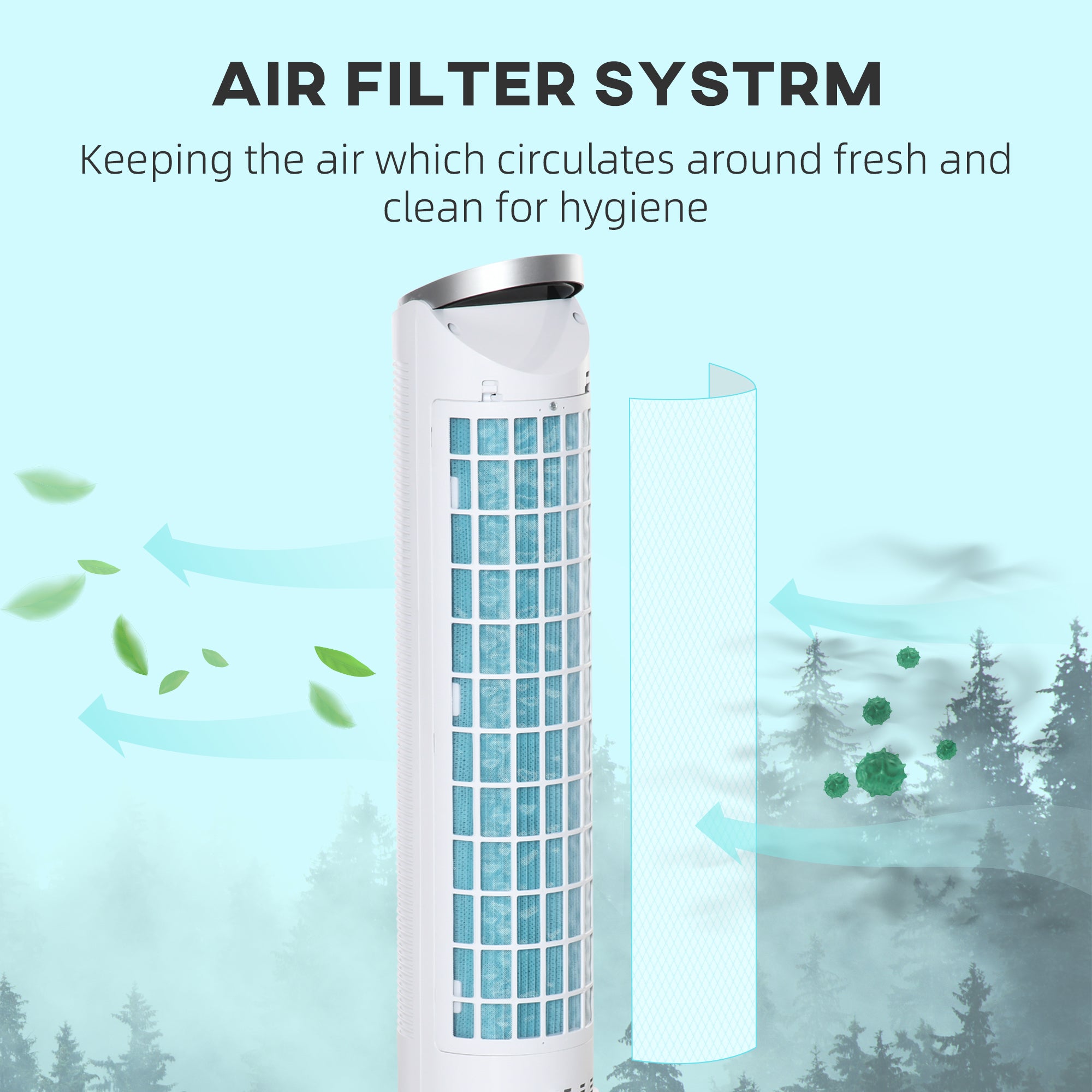 40" Portable Oscillating Air Cooler Fan for Home Office, 3-In-1 Standing Ice Floor Fan with Humidifier, 3 Modes, 3 Speeds, 8H Timer, Remote, LED Display, White