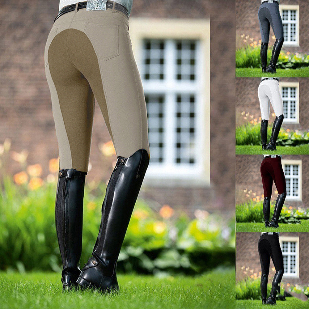 Tight-Fitting Stretch Breeches and Trousers for Women