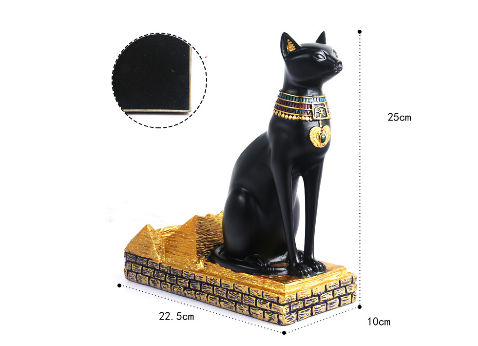 Anubis Wine Rack with Egyptian Cat God Design