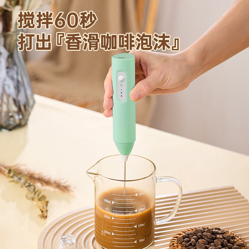 Electric Mini Milk Frother and Whisk Mixer
