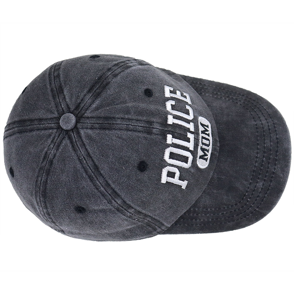 Proud Police Mama Baseball Cap Gifts, Adjustable Embroidered Wash Cotton Baseball Cap