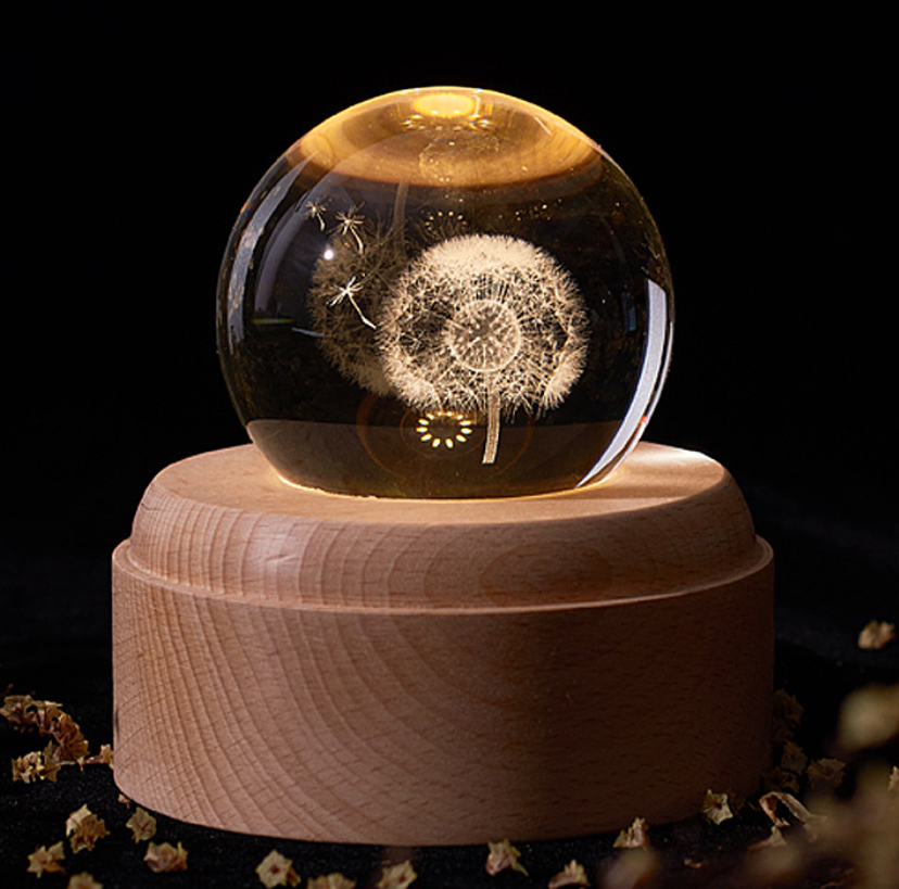 Crystal Ball Galaxy Night Light