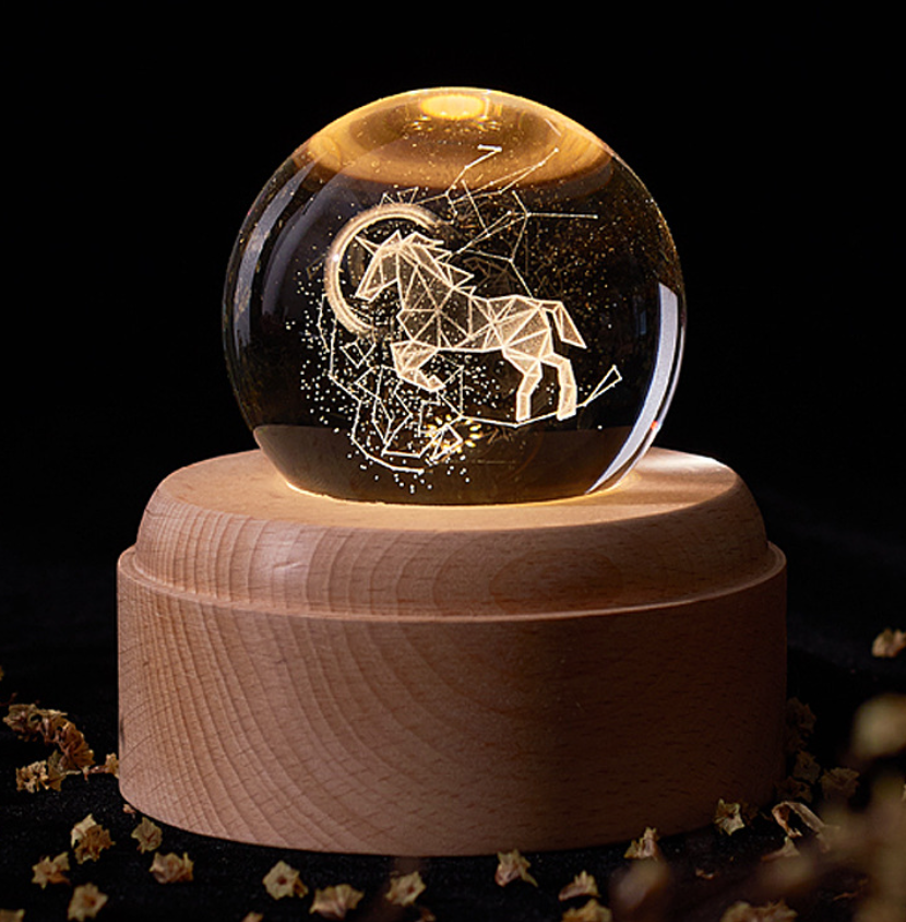 Crystal Ball Galaxy Night Light