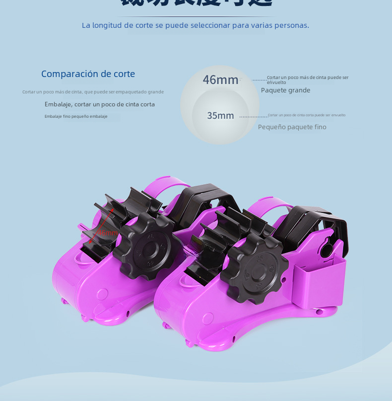 Multifunctional Large Tape Dispenser and Cutter
