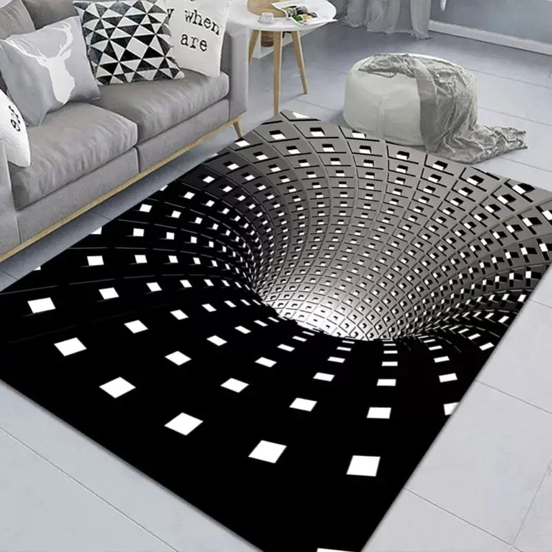 3D Illusion Rug - Abstract Geometric Door Mat