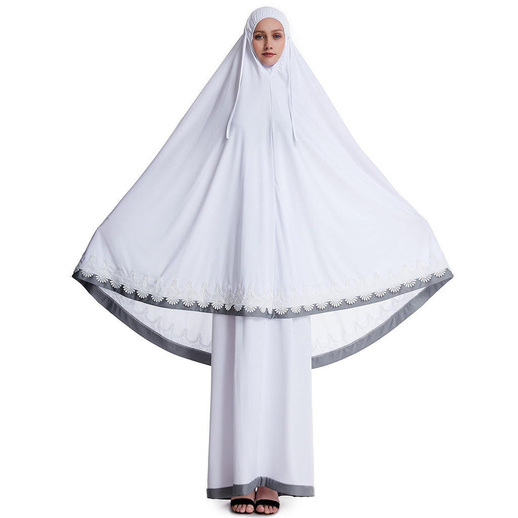Muslim Women's Two-Piece Ethnic Outfit with Robe