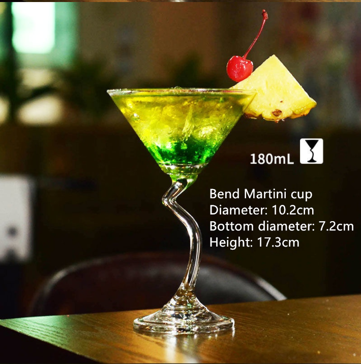 Glass Cocktail Glasses - Margarita & Martini Set