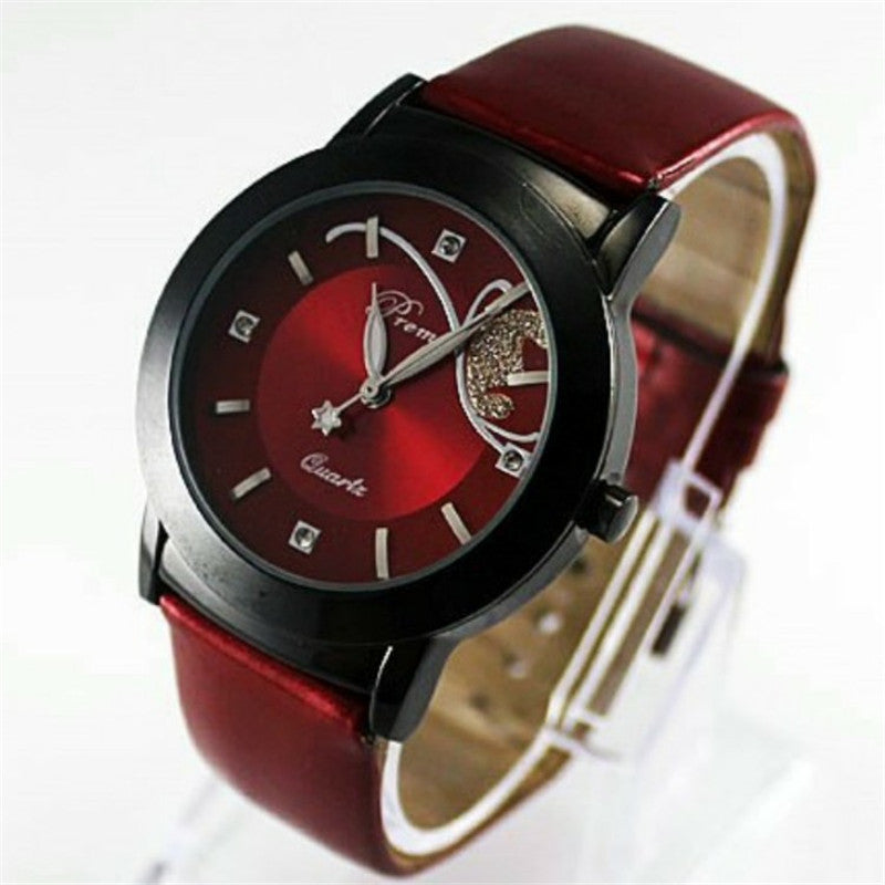Fashionable Minimalist Quartz Watch with Large Dial