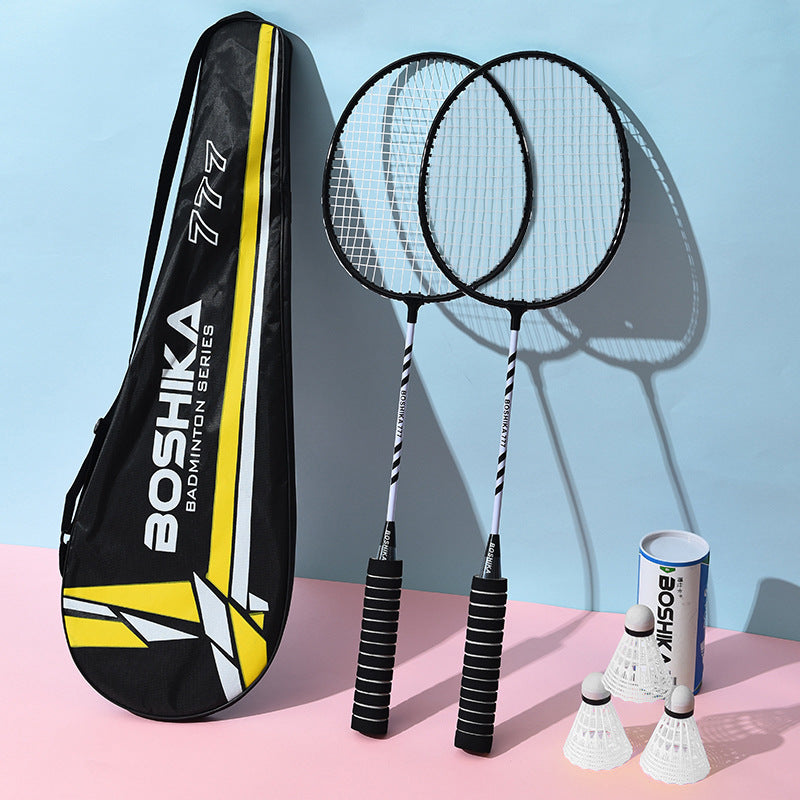 Genuine Badminton Racket with Sponge Handle, Multi-Color