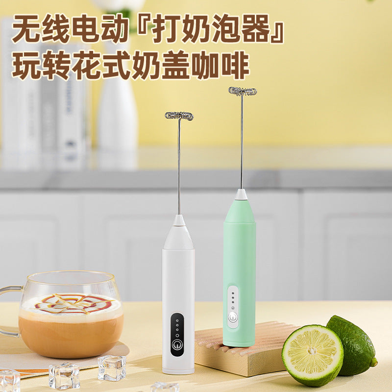 Electric Mini Milk Frother and Whisk Mixer
