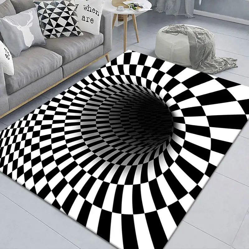 3D Illusion Rug - Abstract Geometric Door Mat