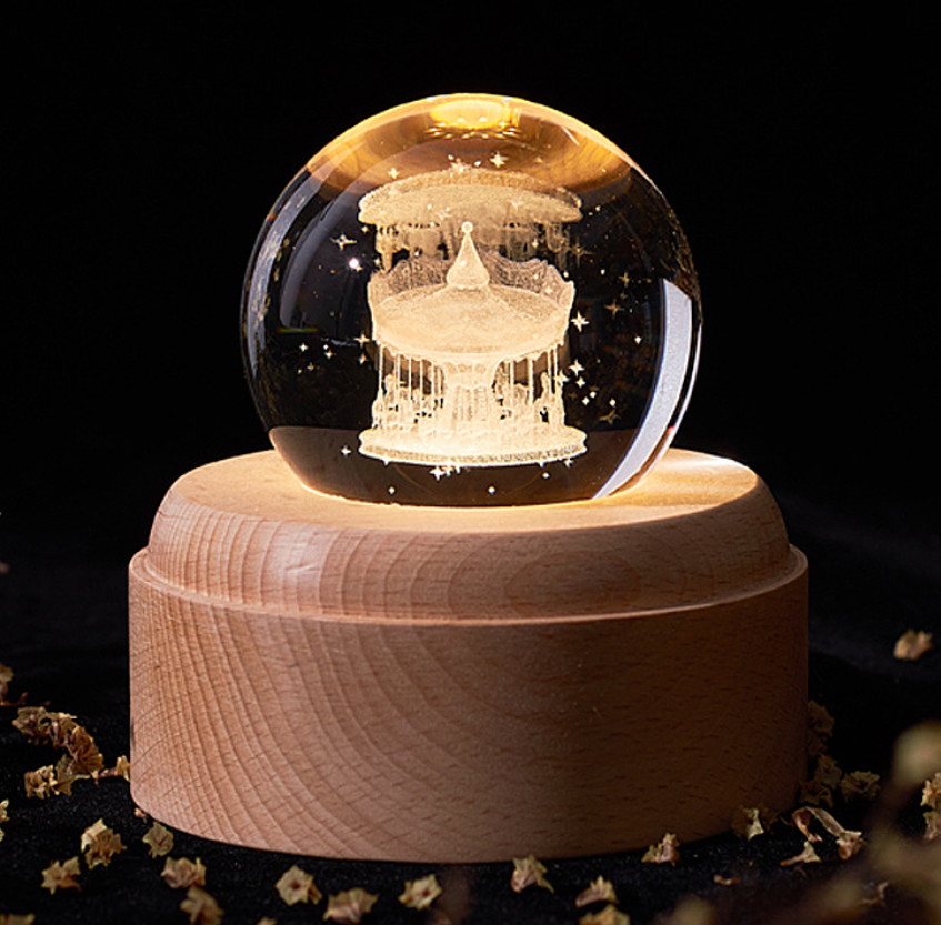 Crystal Ball Galaxy Night Light