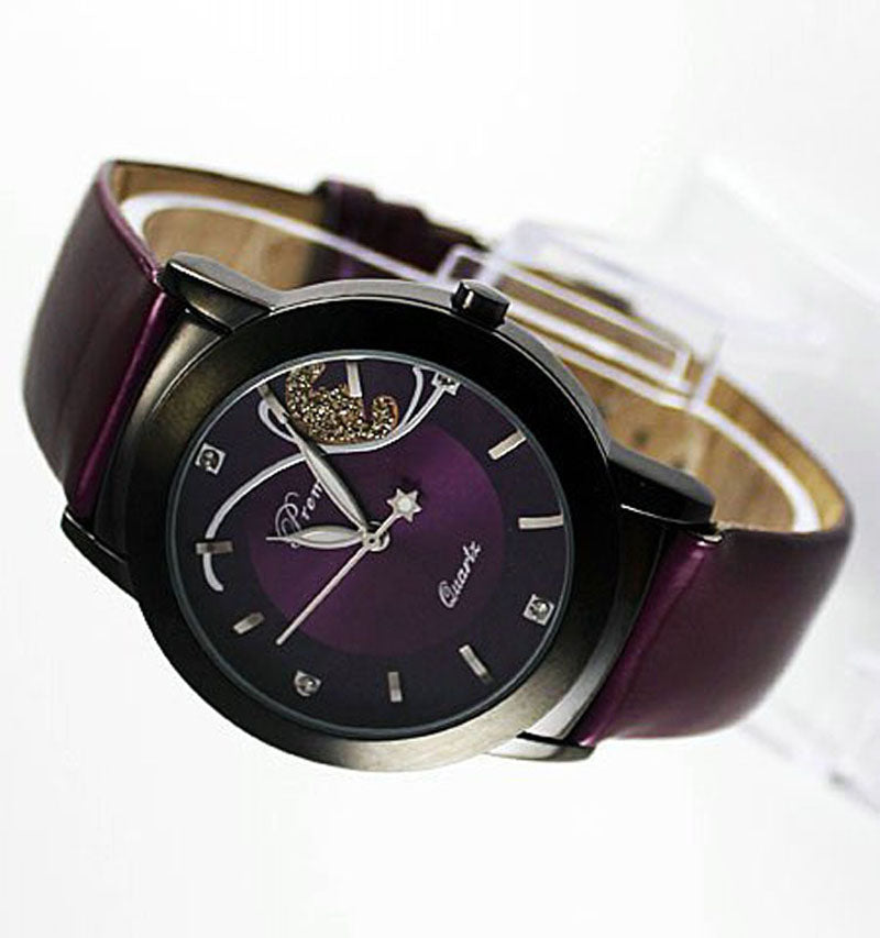 Fashionable Minimalist Quartz Watch with Large Dial
