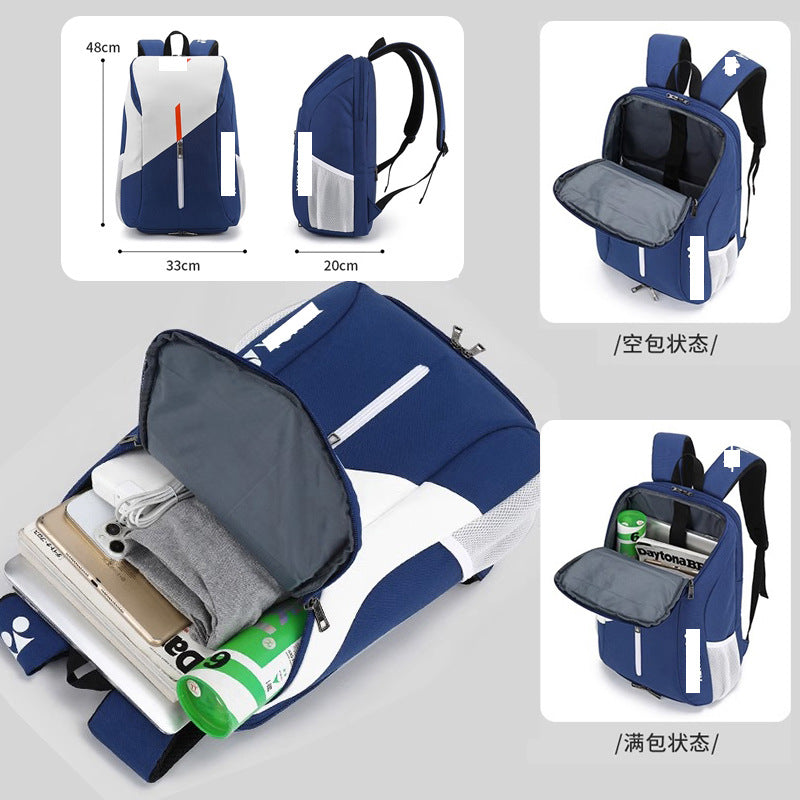 High-Capacity Waterproof Badminton Tennis Backpack