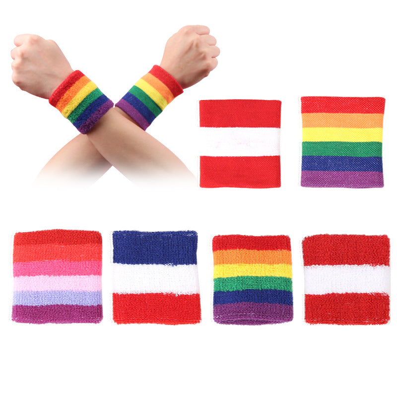Rainbow Sports Wristband for Badminton & Fitness