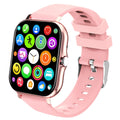PLEIVO Smart Watch 1.81" Upgraded Full Touchscreen Smart Watch for Android iPhones with Heart Rate Blood Pressure Monitor Multiple Sports Fitness Tracker with Smart Watches for Women Men (Pink)