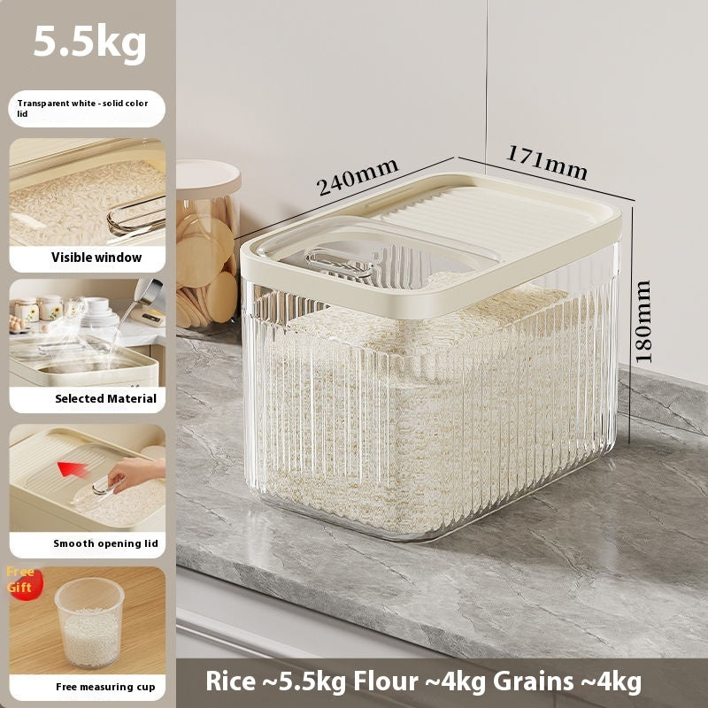 Moisture-proof Sealed Rice Pot Rice Grain Box Rice Bin Storage Box