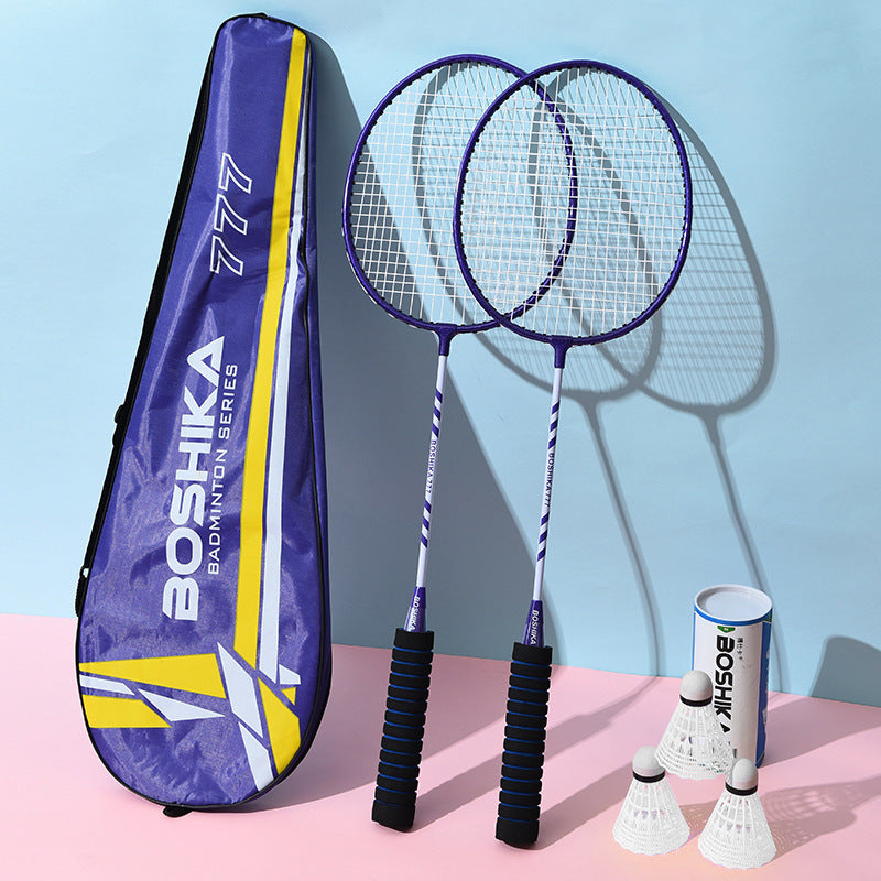 Genuine Badminton Racket with Sponge Handle, Multi-Color